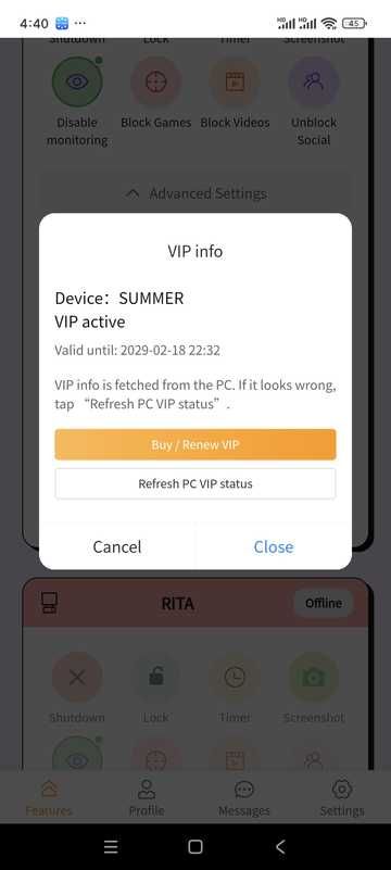 VIP-Informationen